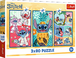 Puzzle Lilo & Stitch: Svět Stitche 3x80 dílků