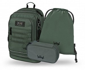 BAAGL SET 3 Cubic Grove: batoh, penál, sáček GRS