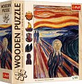 Dřevěné puzzle Art: Edvard Munch - Výkřik 200 dílků