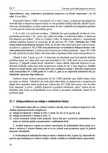 Náhled Úmluva CMR (č. 11/1975 Sb.) - Praktický komentář