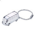 TROIKA klíčenka - obytný vůz \"VW Camper T1, 1962\", kovová, s LED světlem, stříbrná