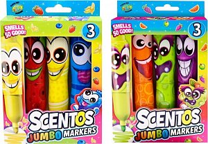 Fixy voňavé Scentos Jumbo Funny Face 3ks