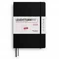 Weekly Planner & Notebook 2026 Medium (A5) Black - tečkovaný