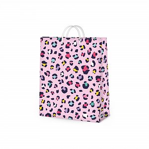 Dárková taška malá - Leopardí vzor (17,8 × 9,8 × 22,9 cm)