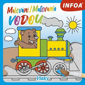 Malování / Maľovanie vodou - Vlaky