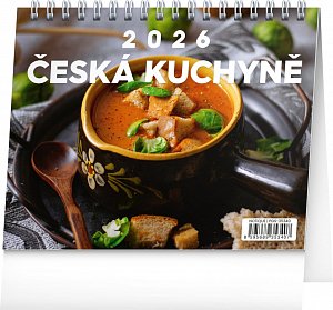 Kalendář 2026 stolní: Česká kuchyně, 16,5 x 13 cm
