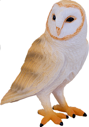 Sova pálená figurka