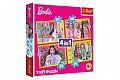 Puzzle Veselý svět Barbie/4v1 (35,48,54,