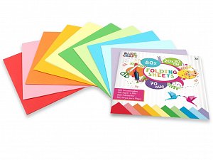 Grafix Sada barevných papírů 20 x 20 cm, 70g/m2 -80 ks