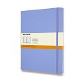 Zápisník Moleskine - tvrdé desky, XL, linkovaný - nebesky modrý
