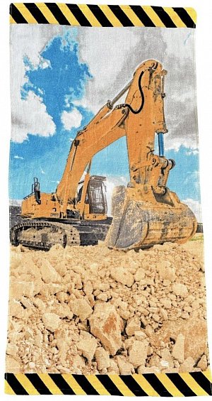 Dětská osuška Žlutý Bagr