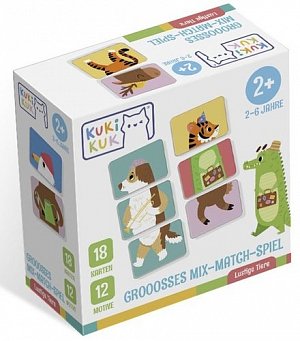 Kukikuk Grooosses Mix-Match-Spiel Lustige Tiere