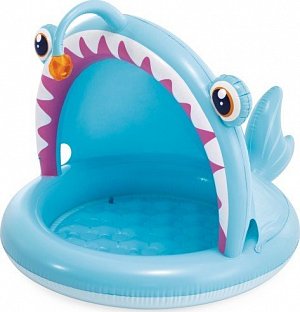 Bazén dětský ryba se stříškou nafukovací 127x102x86cm 1-3 let