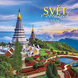 Kalendář 2026 Svět v obrazech, nástěnný, 33 x 33 cm