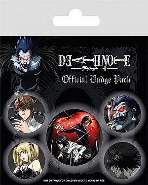 Death Note - set odznaků, 1.  vydání