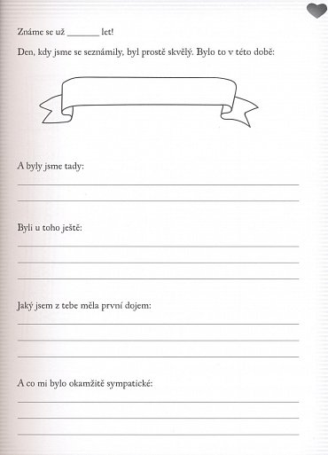 Náhled Pro nejlepší kamarádku - Originální vyznání, které můžete vyplnit a darovat