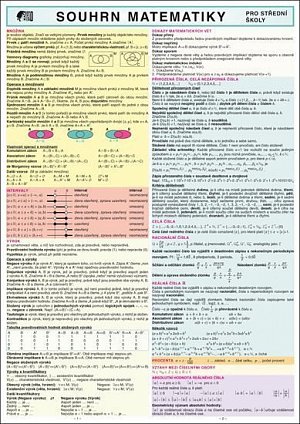 SOUHRN MATEMATIKY pro SŠ A4