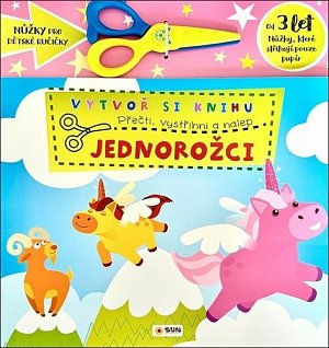 Vytvoř knihu Jednorožci - Přečti, vystřihni, nalep 3+