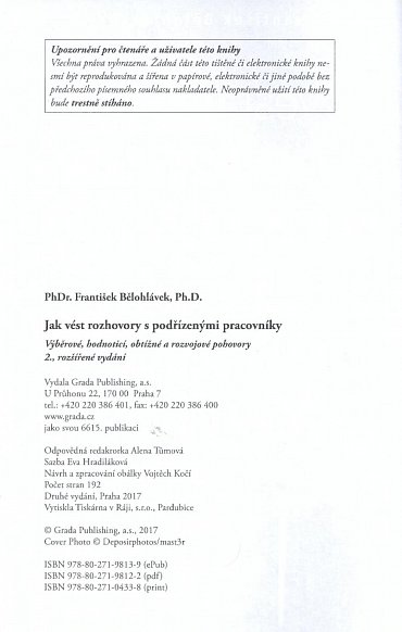 Náhled Jak vést rozhovory s podřízenými pracovníky - Výběrové, hodnoticí, obtížné a rozvojové pohovory