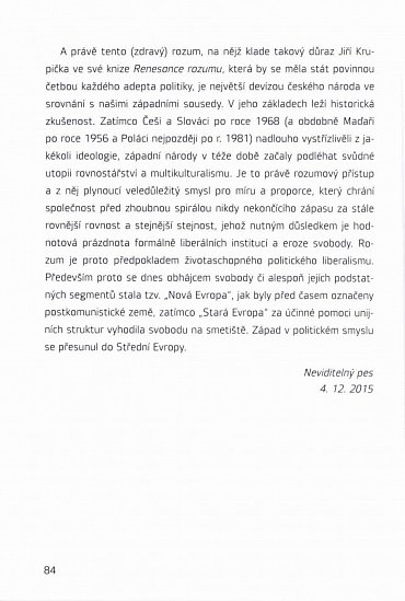 Náhled Jeden rok konzervativní publicistiky