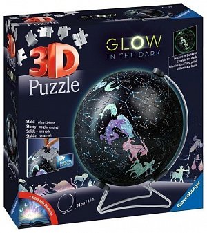 3D Puzzle-Ball: Svítící globus Hvězdná obloha 180 dílků