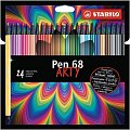 Fixa STABILO Pen 68 sada 24 ks v kartonovém pouzdru "ARTY"