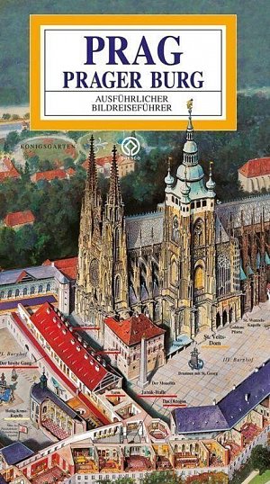 Pražský hrad - Panoramatická mapa / německy