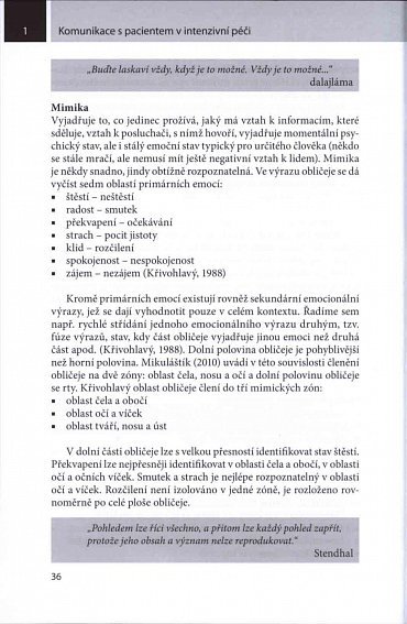 Náhled Komunikace s pacientem v intenzivní péči