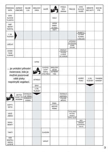 Náhled Kniha křížovek – Výletní místa naší vlasti