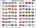 Puzzle MAXI - Vlajky světa/80 dílků
