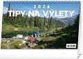 NOTIQUE Stolový kalendár Tipy na výlety 2026, 23,1 x 14,5 cm