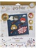 Crystal Art pohlednice - Harry Potter Flying High, 18x18cm