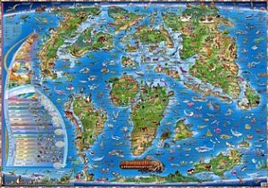 Dinosauři a prehistorický svět - Ilustrovaná mapa pro děti, 2.  vydání