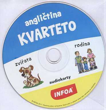 Náhled Angličtina KVARTETO - Audiokarty + CD (zvířata a rodina)