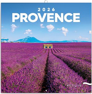 Kalendář 2026 poznámkový: Provence, 30 x 30 cm