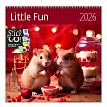 Kalendář nástěnný plánovací 2026 - Little Fun
