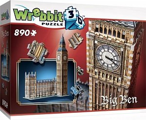 Puzzle 3D Big Ben a Westminsterský palác 890 dílků