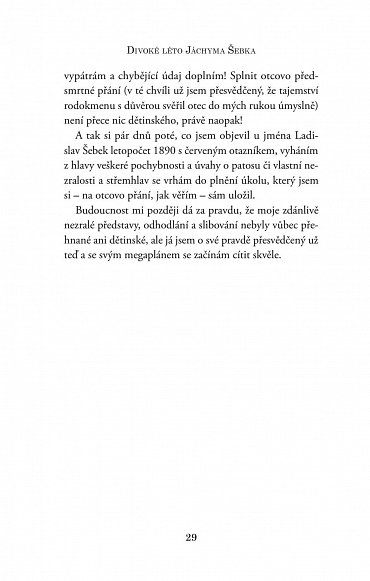 Náhled Divoké léto Jáchyma Šebka