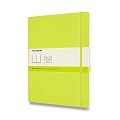 Zápisník Moleskine - měkké desky, XL, čistý - limetka