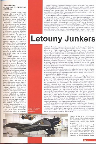 Náhled Letouny Junkers v československém letectvu