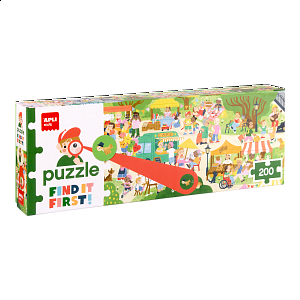 APLI edukační puzzle Find It First! - Jarmark, 200 ks, 6+