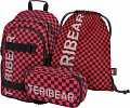 BAAGL 3 SET Skate Teribear: batoh, penál a sáček