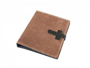 Kožený diář A5 - kůže hnědá semiš