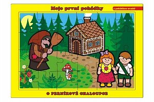 Puzzle deskové O Perníkové Chaloupce / 24 dílků