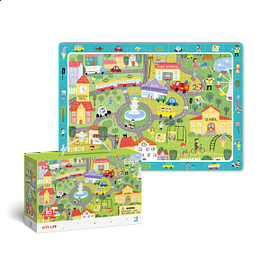 Dodo Puzzle s hledáním obrázků - Život ve městě 80 dílků