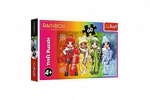 Trefl Puzzle Rainbow High: Veselé panenky 60 dílků