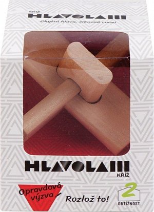 Dřevěný hlavolam - Kříž