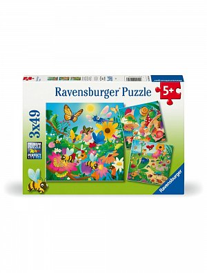 Puzzle Hmyzí kamarádi 3x49 dílků
