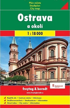 Ostrava mapa 1:18 000