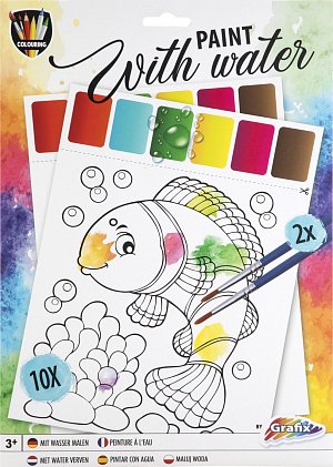 Omalovánky s vodovými barvami